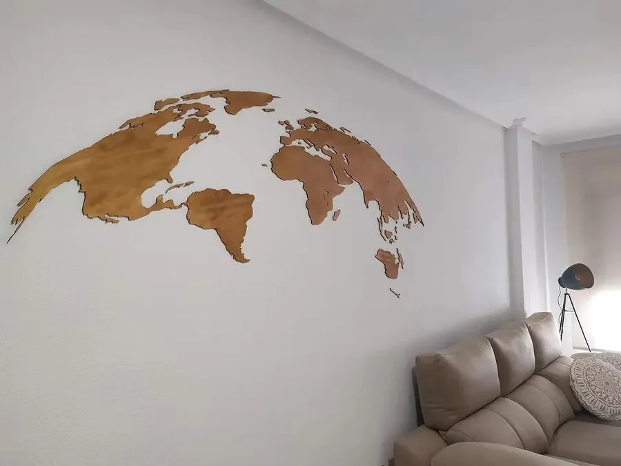 Mapa mundo CNC