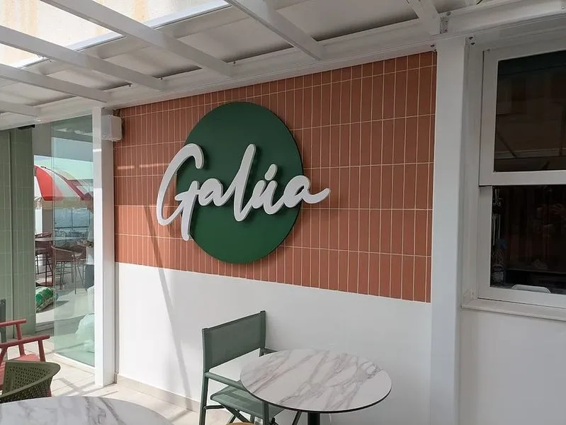 Lettering corpóreo para el restaurante Galúa