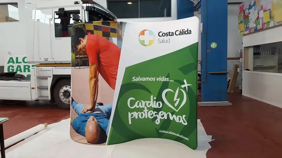 Costa Cálida Salud pop-up display